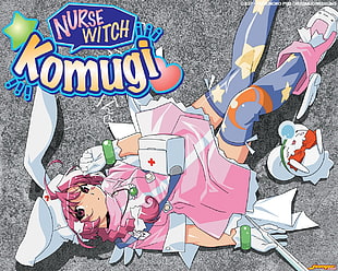 girl wearing nurse uniform anime character